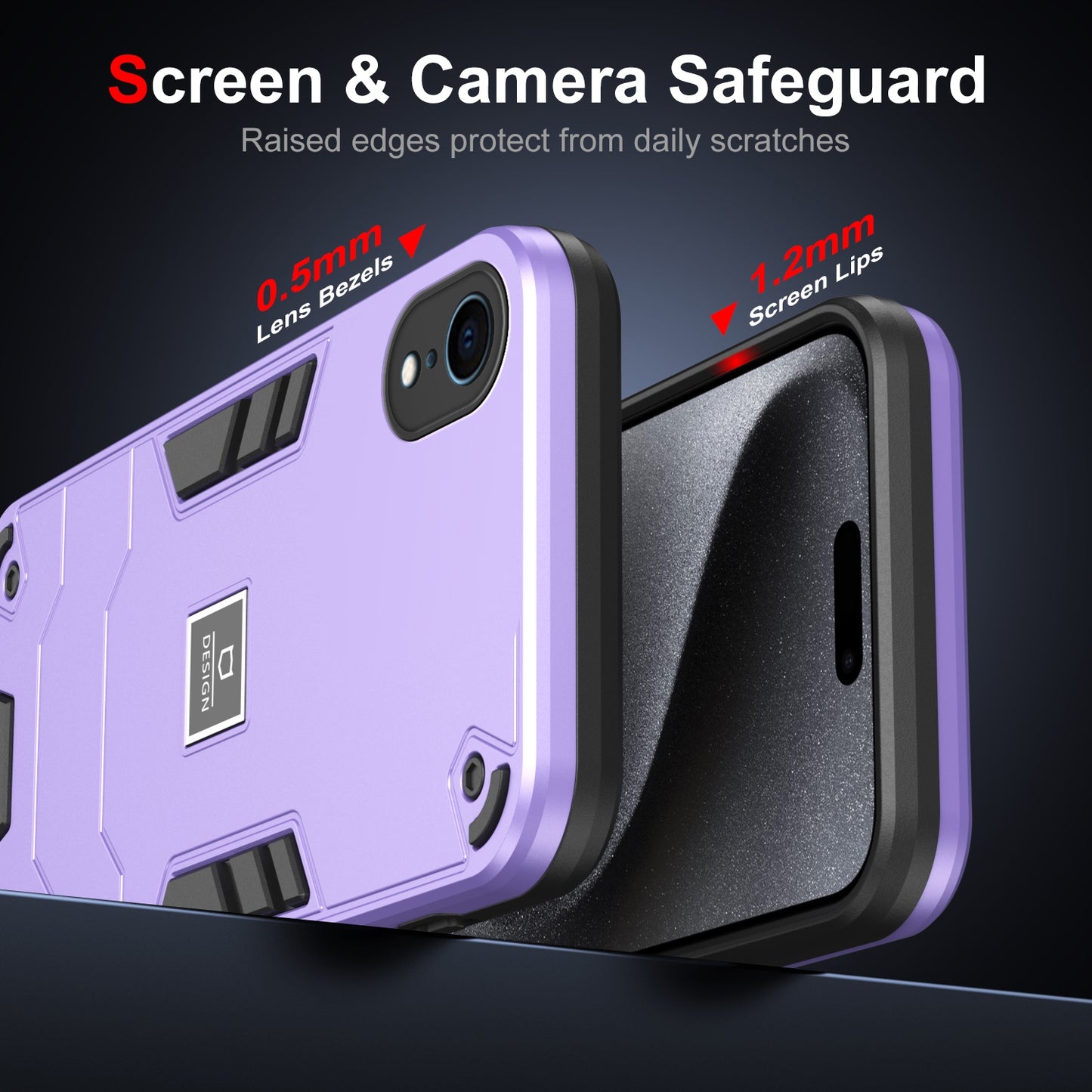 iPhone XR Shockproof Phone Case with Dual-Layer Protection, TPU+PC Material, Durable, Stylish Design & Lightweight Structure