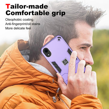 iPhone XR Shockproof Phone Case with Dual-Layer Protection, TPU+PC Material, Durable, Stylish Design & Lightweight Structure