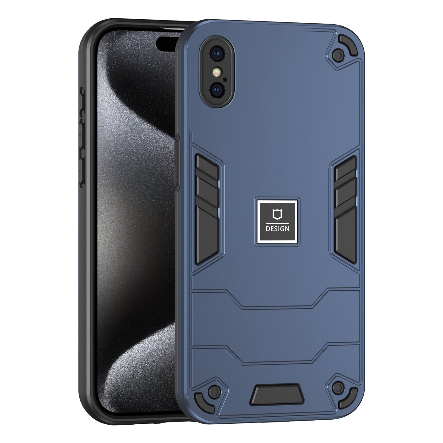 iPhone XS Max Shockproof Phone Case with Dual-Layer Protection, TPU+PC Material, Durable, Stylish Design & Lightweight Structure