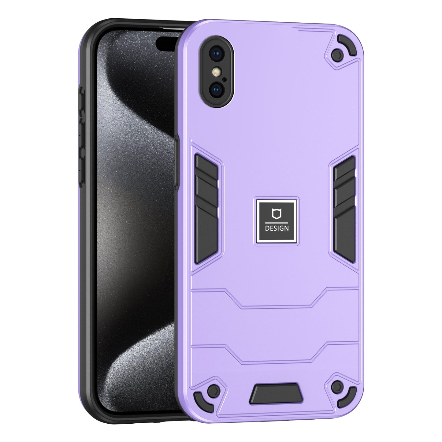 iPhone XS Max Shockproof Phone Case with Dual-Layer Protection, TPU+PC Material, Durable, Stylish Design & Lightweight Structure