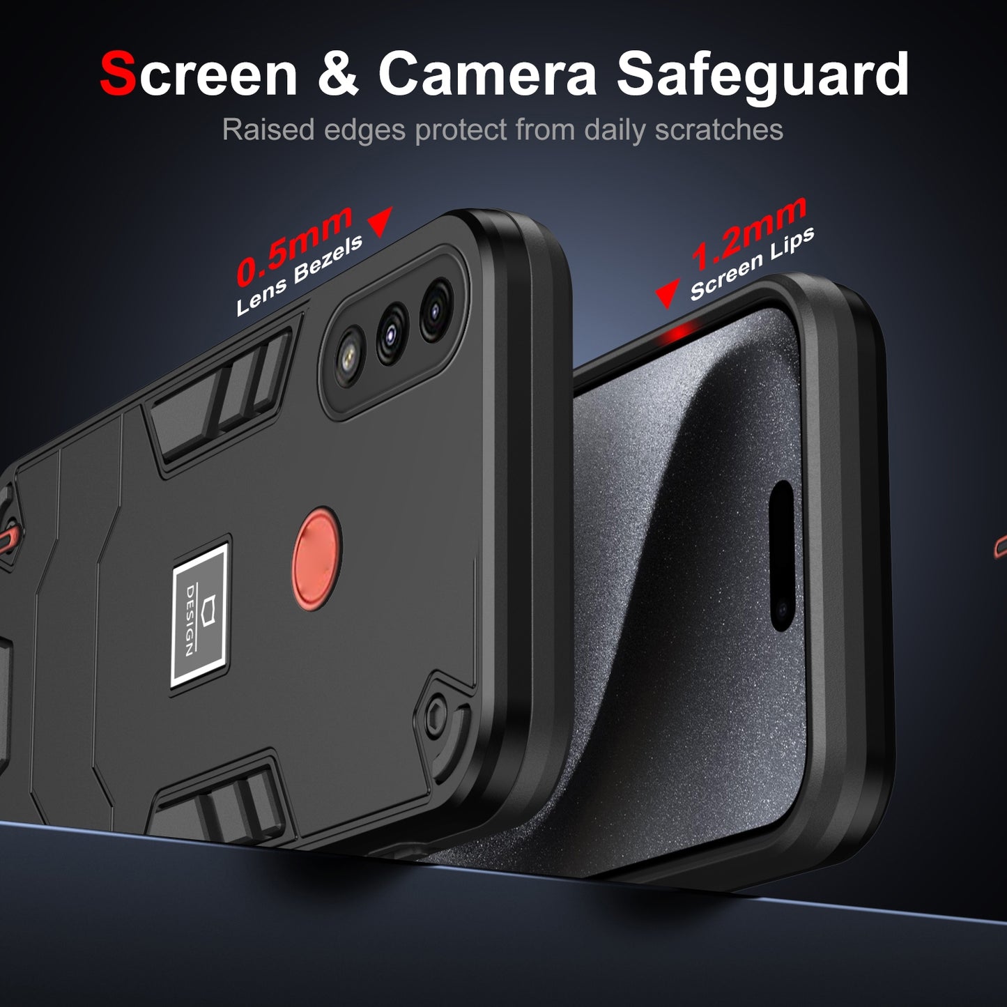 Motorola Moto E7 Power Shockproof Phone Case with Dual-Layer Protection, TPU+PC Material, Durable, Stylish Design & Lightweight Structure