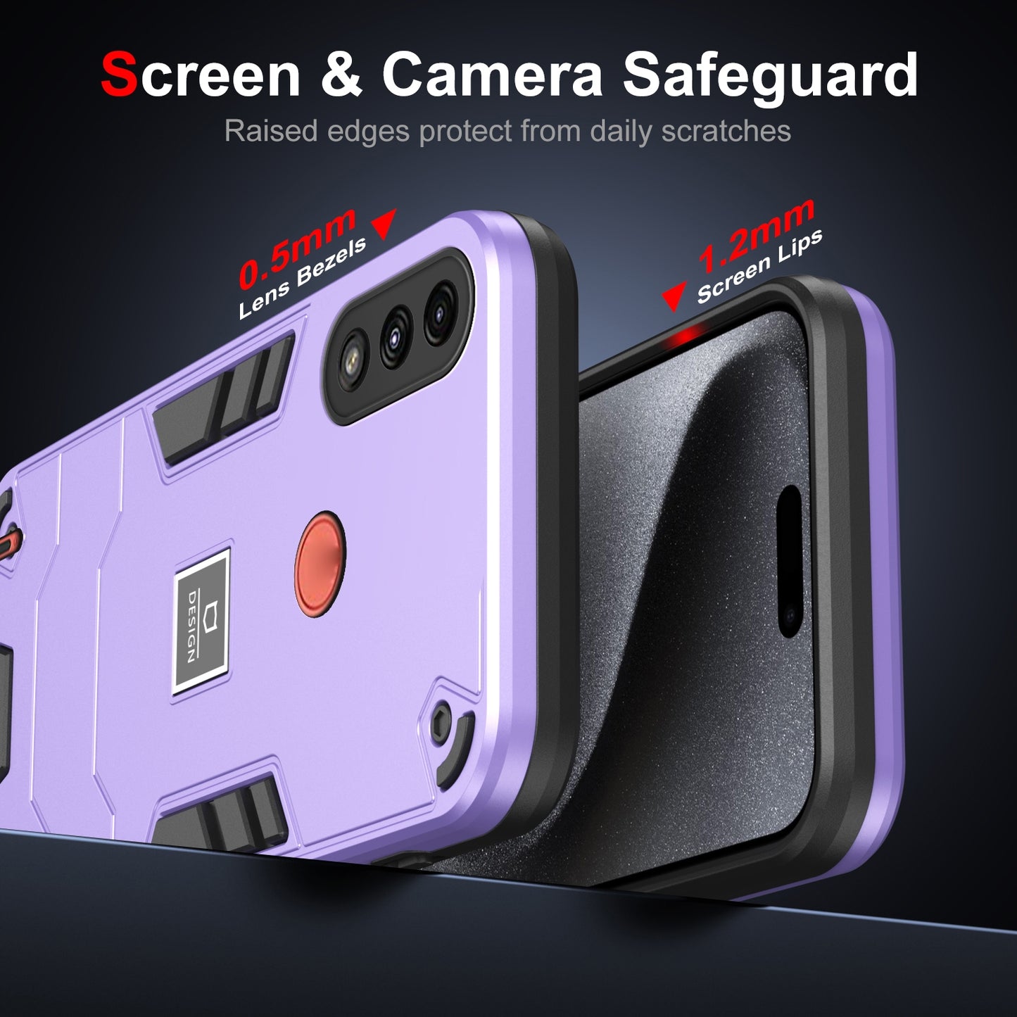 Motorola Moto E7 Power Shockproof Phone Case with Dual-Layer Protection, TPU+PC Material, Durable, Stylish Design & Lightweight Structure