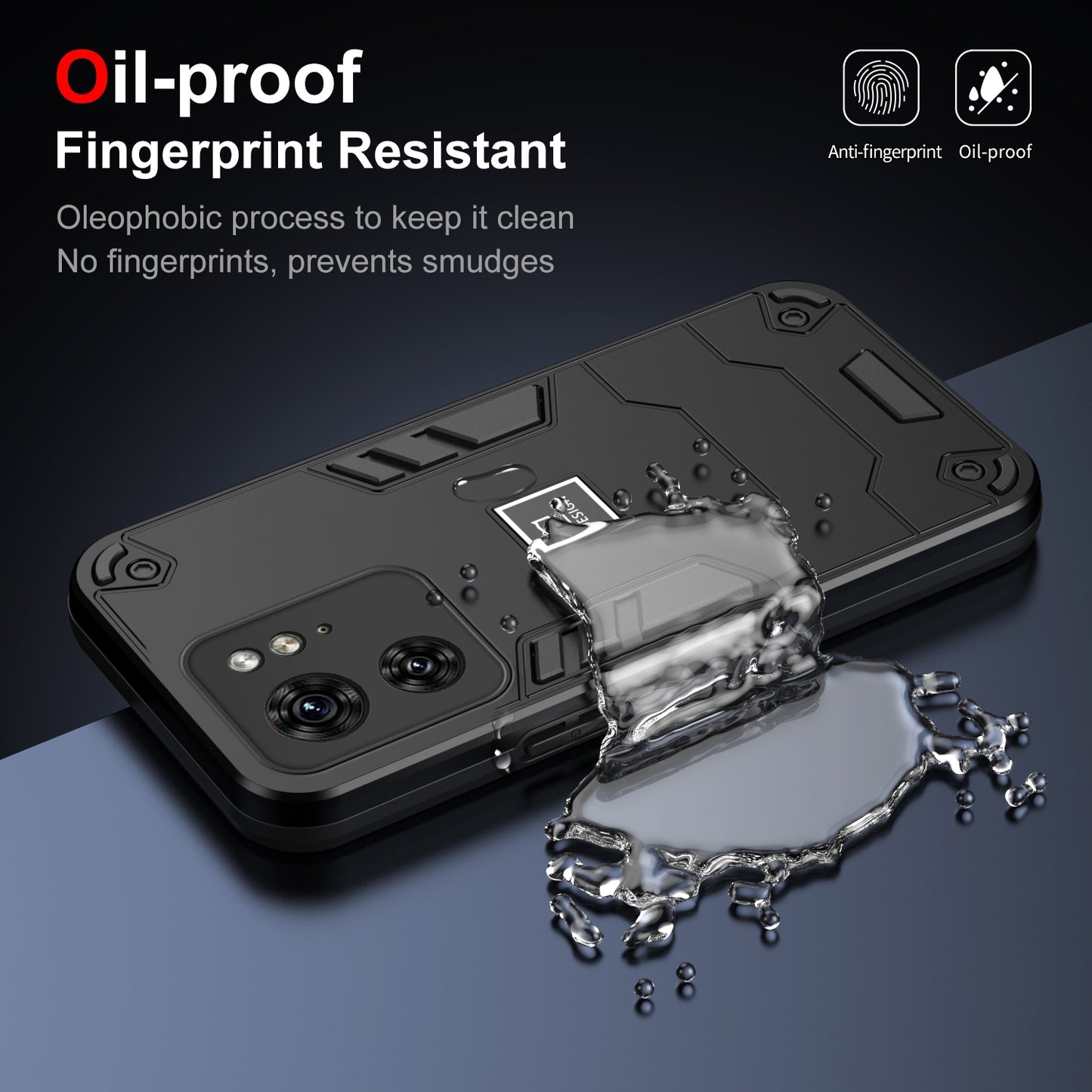 Motorola Edge 40 Shockproof Phone Case with Dual-Layer Protection, TPU+PC Material, Durable, Stylish Design & Lightweight Structure