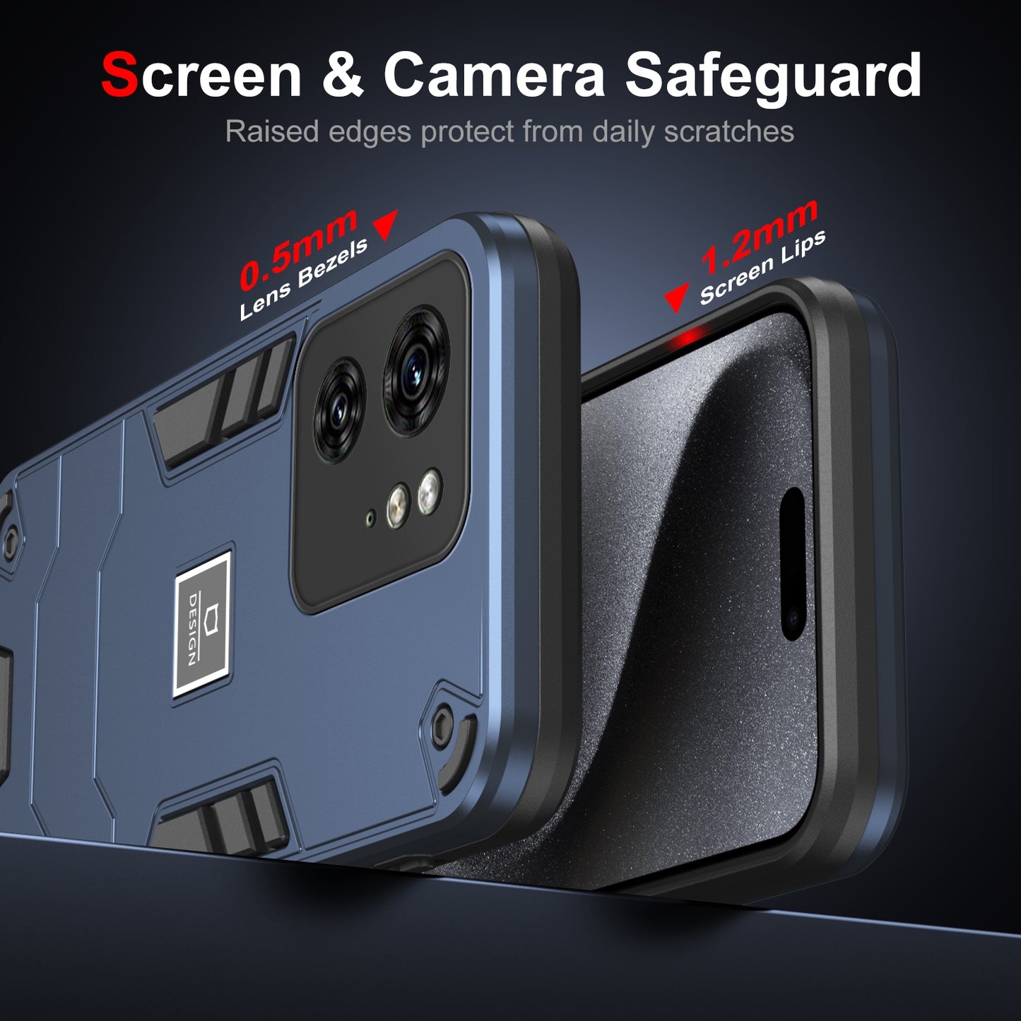 Motorola Edge 40 Shockproof Phone Case with Dual-Layer Protection, TPU+PC Material, Durable, Stylish Design & Lightweight Structure