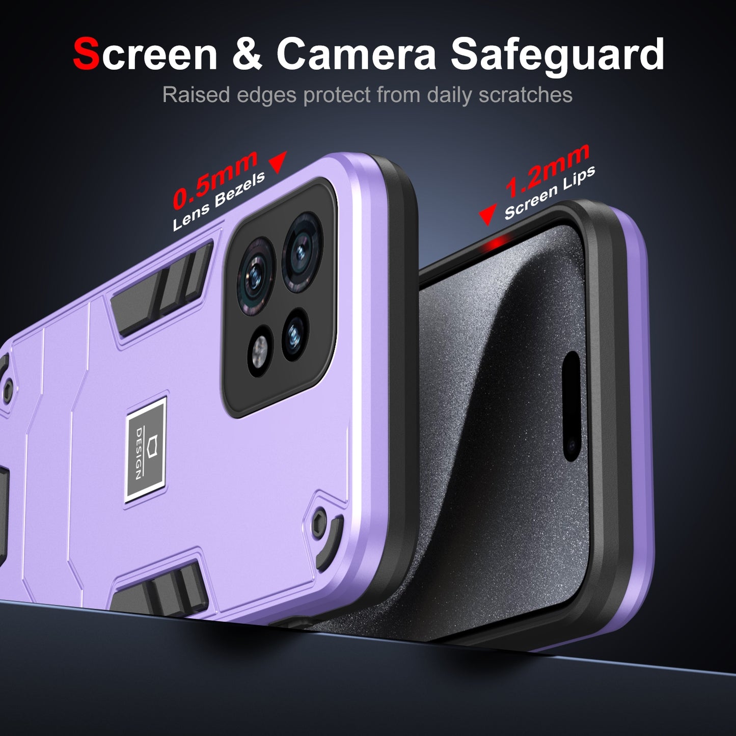 Motorola Edge 40 Pro Shockproof Phone Case with Dual-Layer Protection, TPU+PC Material, Durable, Stylish Design & Lightweight Structure