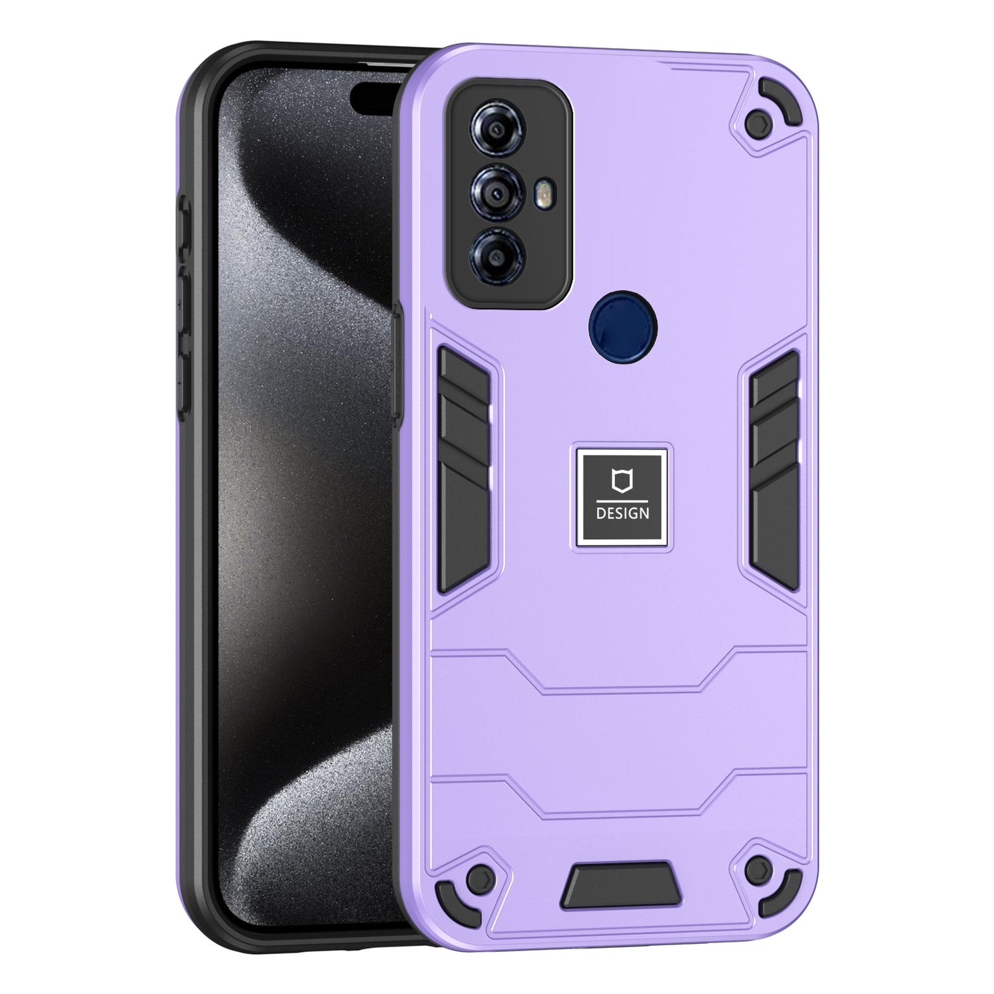 For Motorola Moto G Play 2023 Shockproof Phone Case with Dual-Layer Protection, TPU+PC Material, Durable, Stylish Design & Lightweight Structure