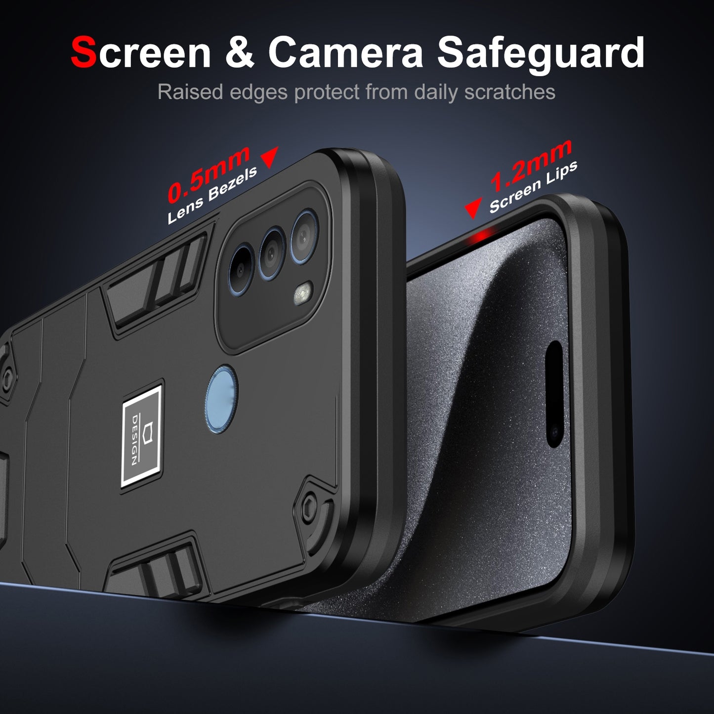 Motorola Moto G31 Shockproof Phone Case with Dual-Layer Protection, TPU+PC Material, Durable, Stylish Design & Lightweight Structure