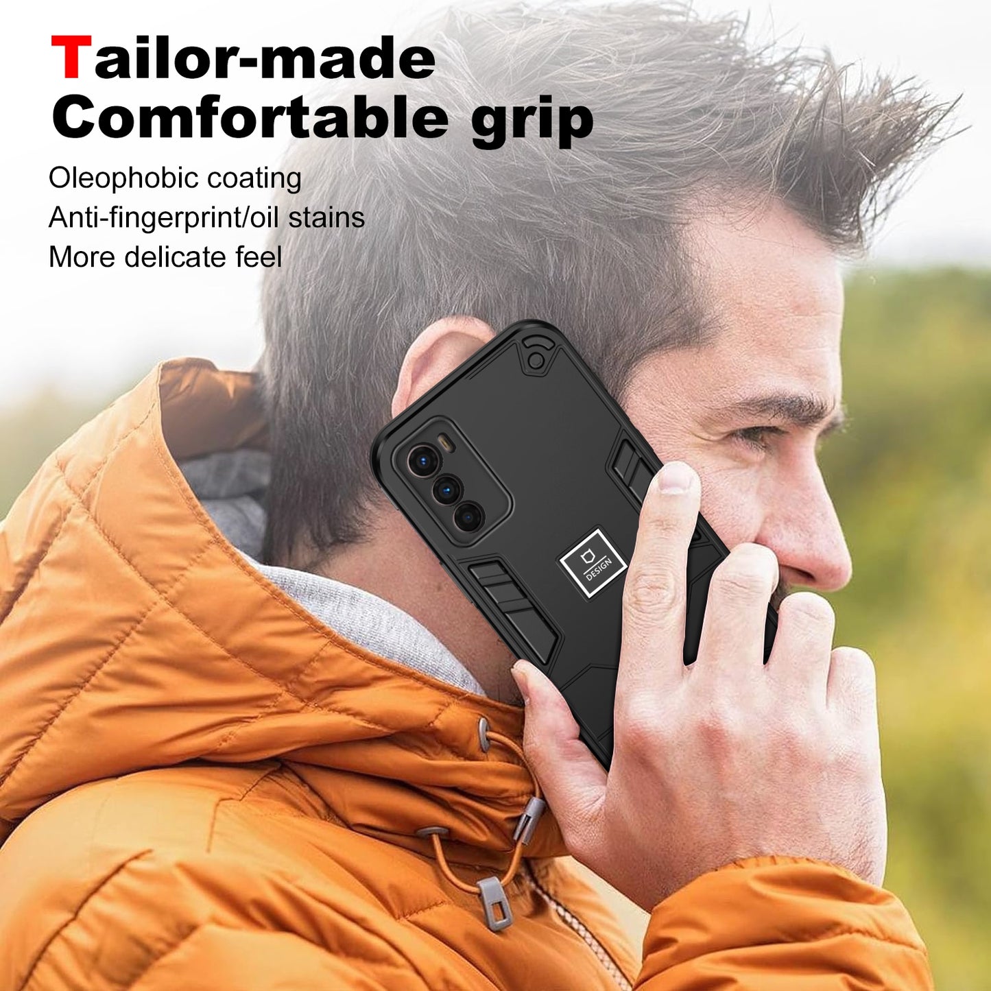 Motorola Moto G42 Shockproof Phone Case with Dual-Layer Protection, TPU+PC Material, Durable, Stylish Design & Lightweight Structure