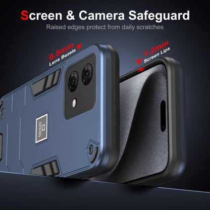 Motorola Moto G84 Shockproof Phone Case with Dual-Layer Protection, TPU+PC Material, Durable, Stylish Design & Lightweight Structure