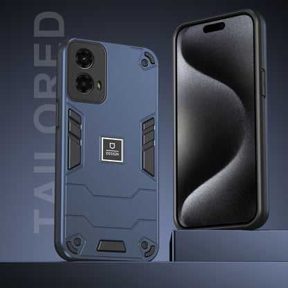 Motorola Moto G 2024 5G Shockproof Phone Case with Dual-Layer Protection, TPU+PC Material, Durable, Stylish Design & Lightweight Structure