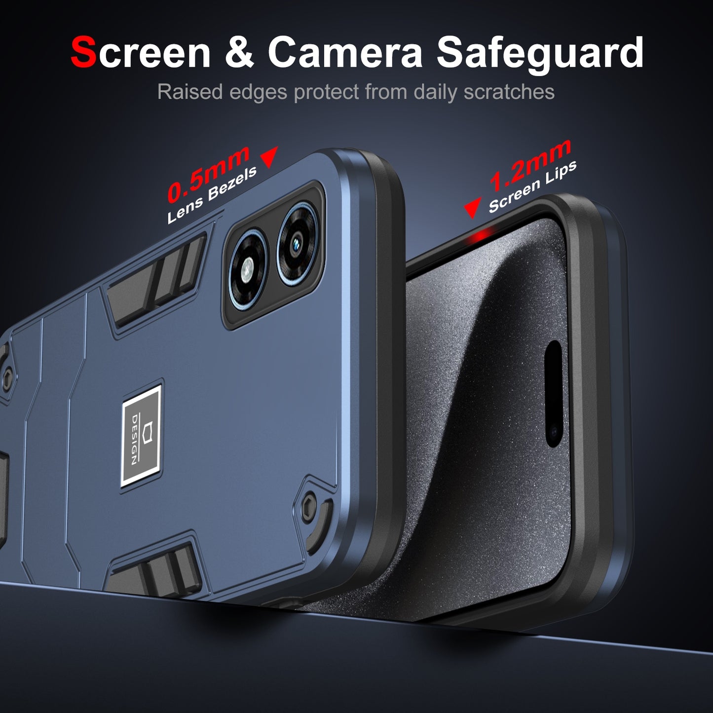 Motorola Moto G Play 2024 Shockproof Phone Case with Dual-Layer Protection, TPU+PC Material, Durable, Stylish Design & Lightweight Structure