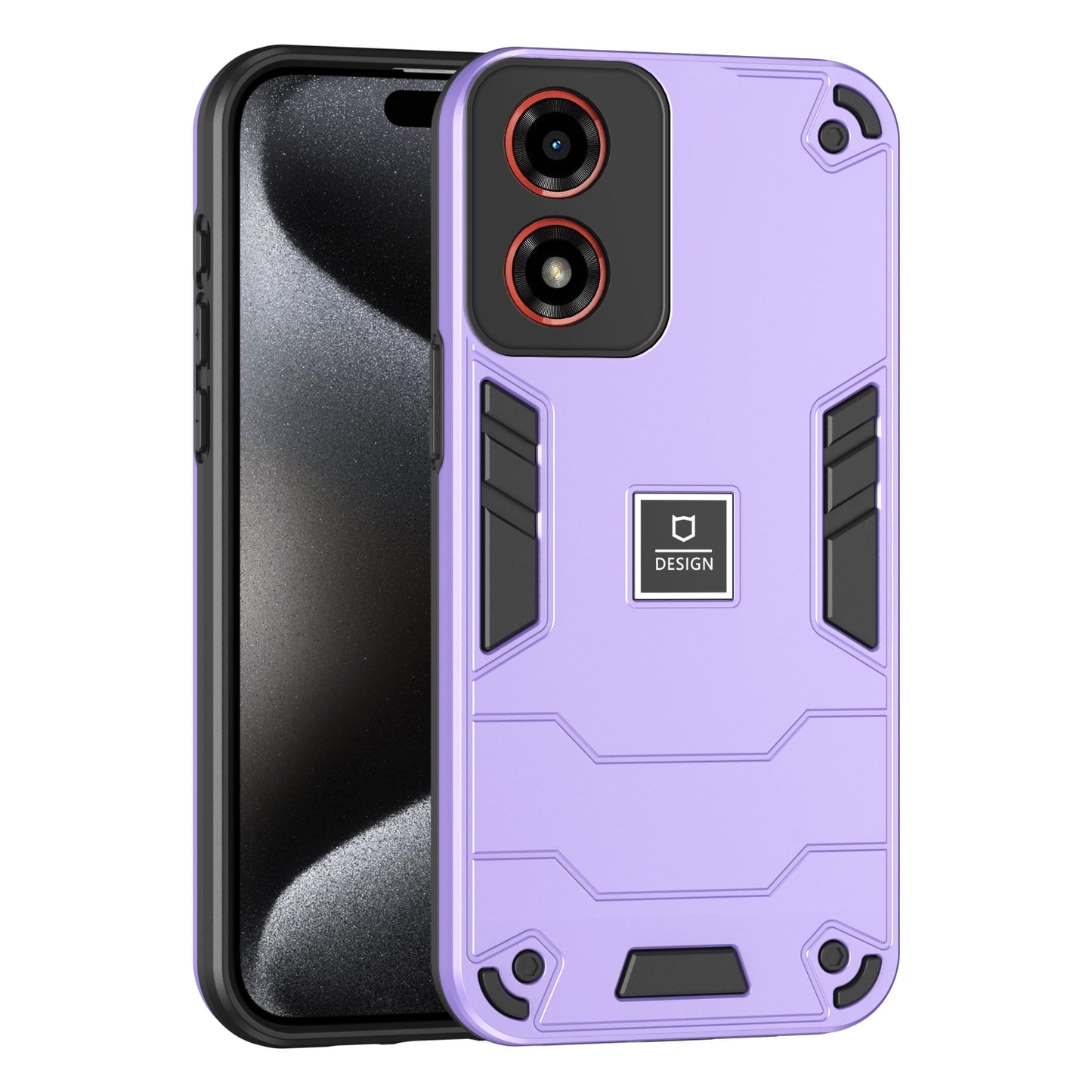 Motorola Moto G04 Shockproof Phone Case with Dual-Layer Protection, TPU+PC Material, Durable, Stylish Design & Lightweight Structure