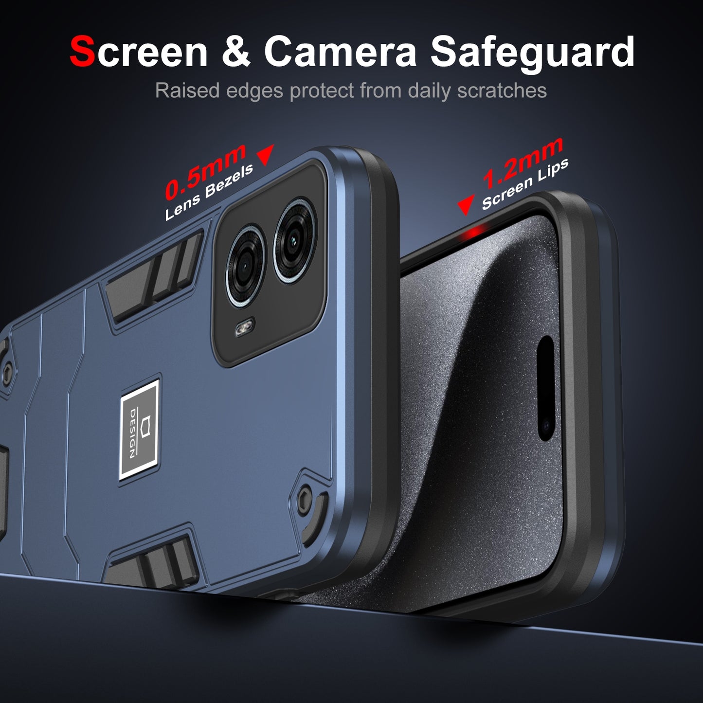 Motorola Moto G24 Power Shockproof Phone Case with Dual-Layer Protection, TPU+PC Material, Durable, Stylish Design & Lightweight Structure