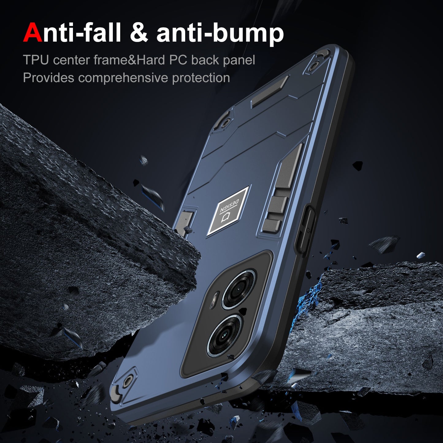 Motorola Moto G24 Power Shockproof Phone Case with Dual-Layer Protection, TPU+PC Material, Durable, Stylish Design & Lightweight Structure