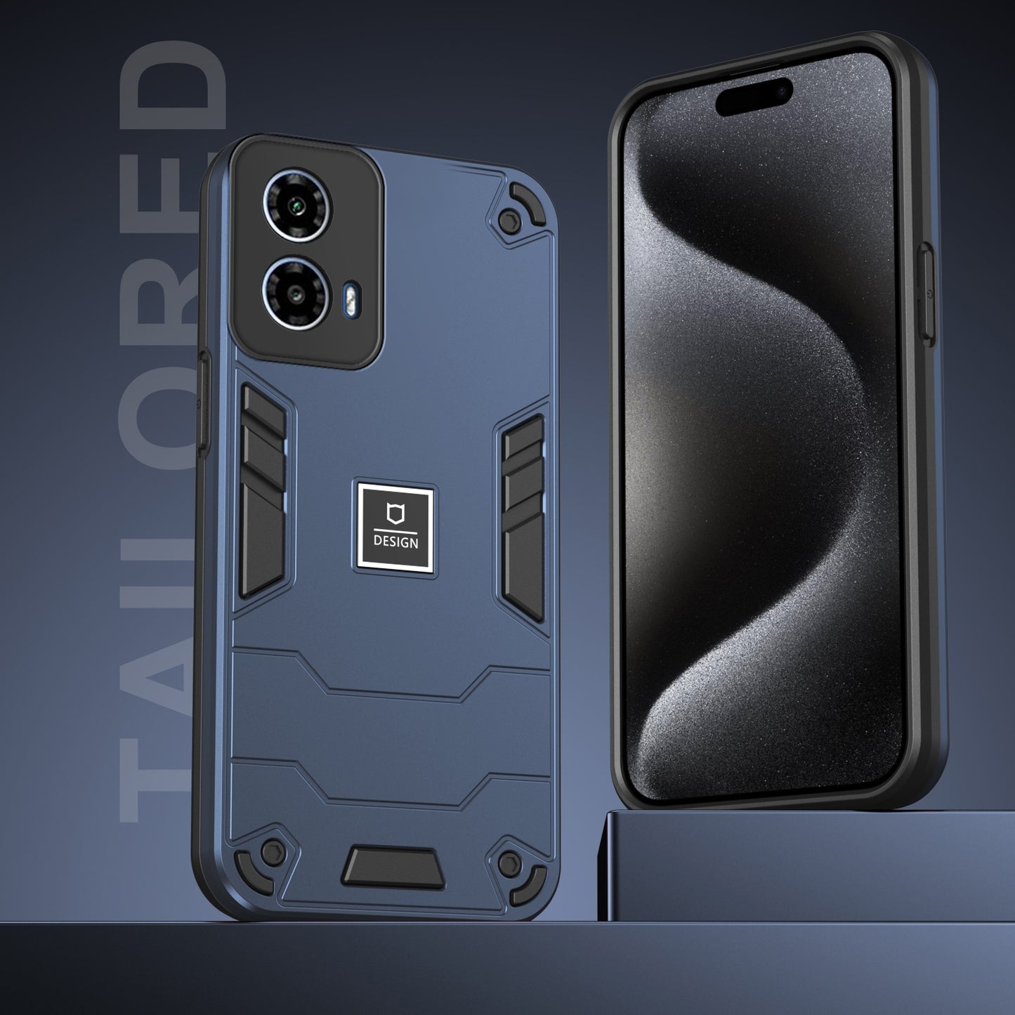 Motorola Moto G34 Shockproof Phone Case with Dual-Layer Protection, TPU+PC Material, Durable, Stylish Design & Lightweight Structure