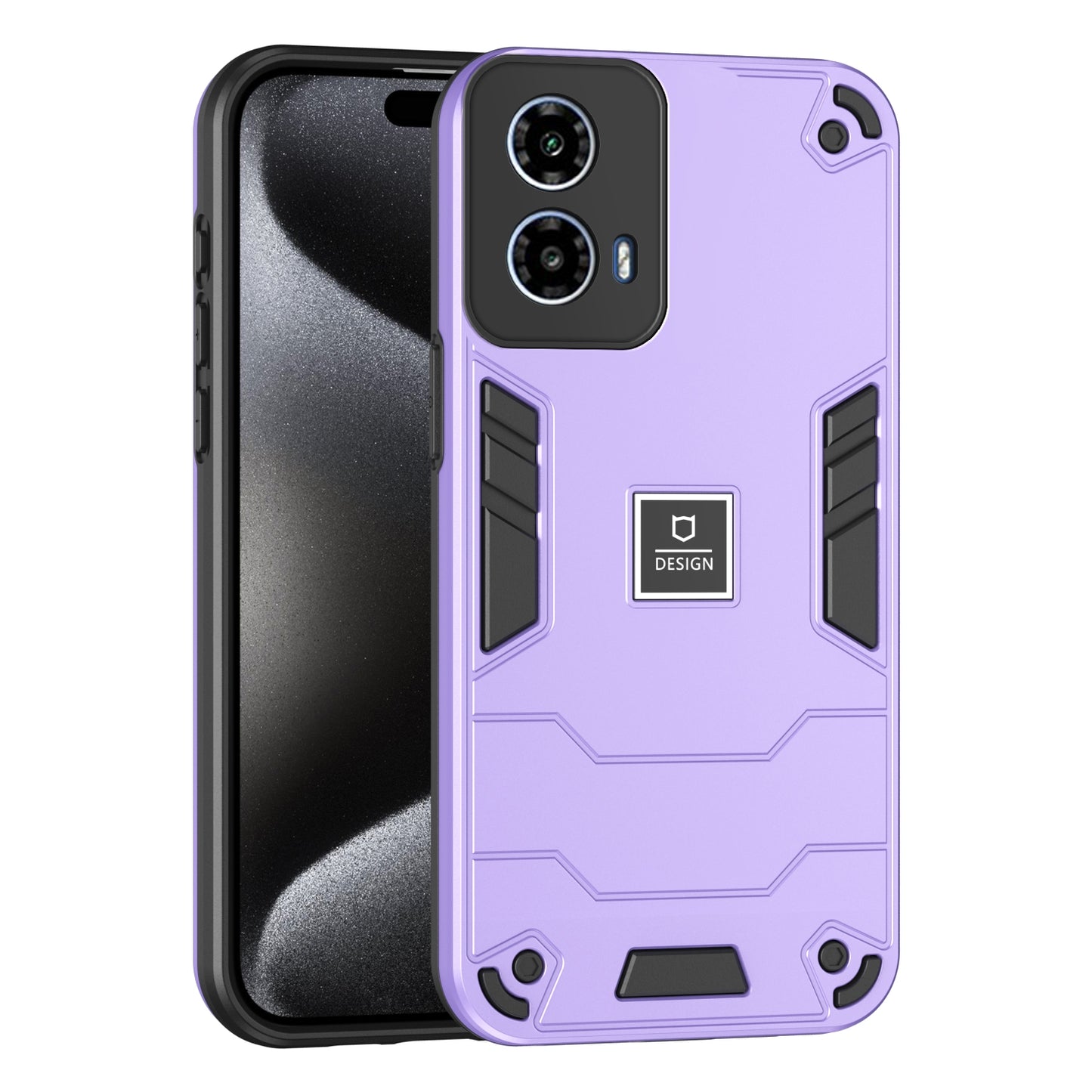 Motorola Moto G34 Shockproof Phone Case with Dual-Layer Protection, TPU+PC Material, Durable, Stylish Design & Lightweight Structure