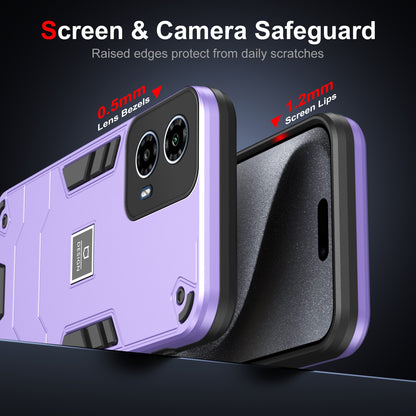 Motorola Moto G34 Shockproof Phone Case with Dual-Layer Protection, TPU+PC Material, Durable, Stylish Design & Lightweight Structure