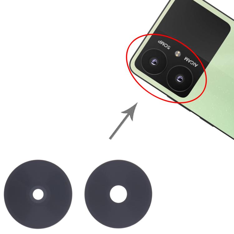 Xiaomi Redmi 13R - 10pcs Replacement Back Camera Lens - Professional Installation Recommended