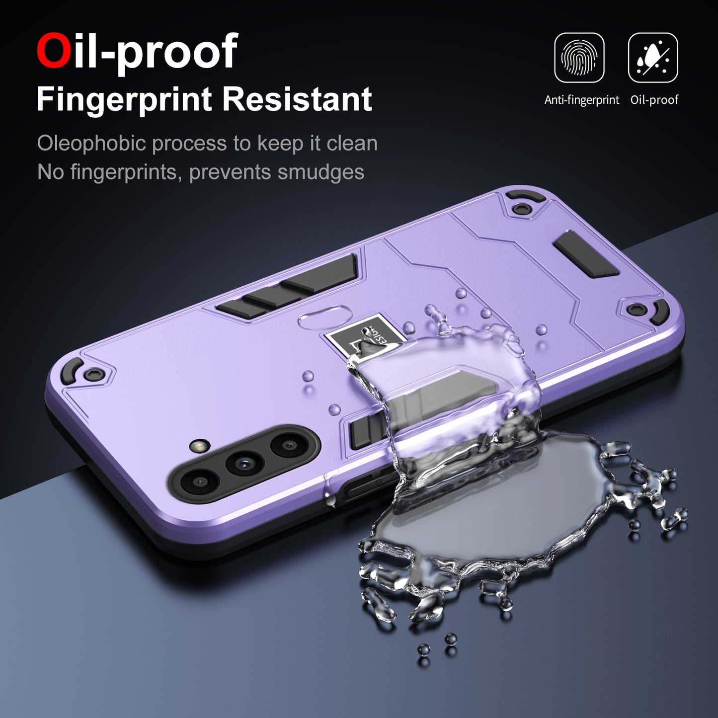 Samsung Galaxy A14 Shockproof Phone Case with Dual-Layer Protection, TPU+PC Material, Durable, Stylish Design & Lightweight Structure