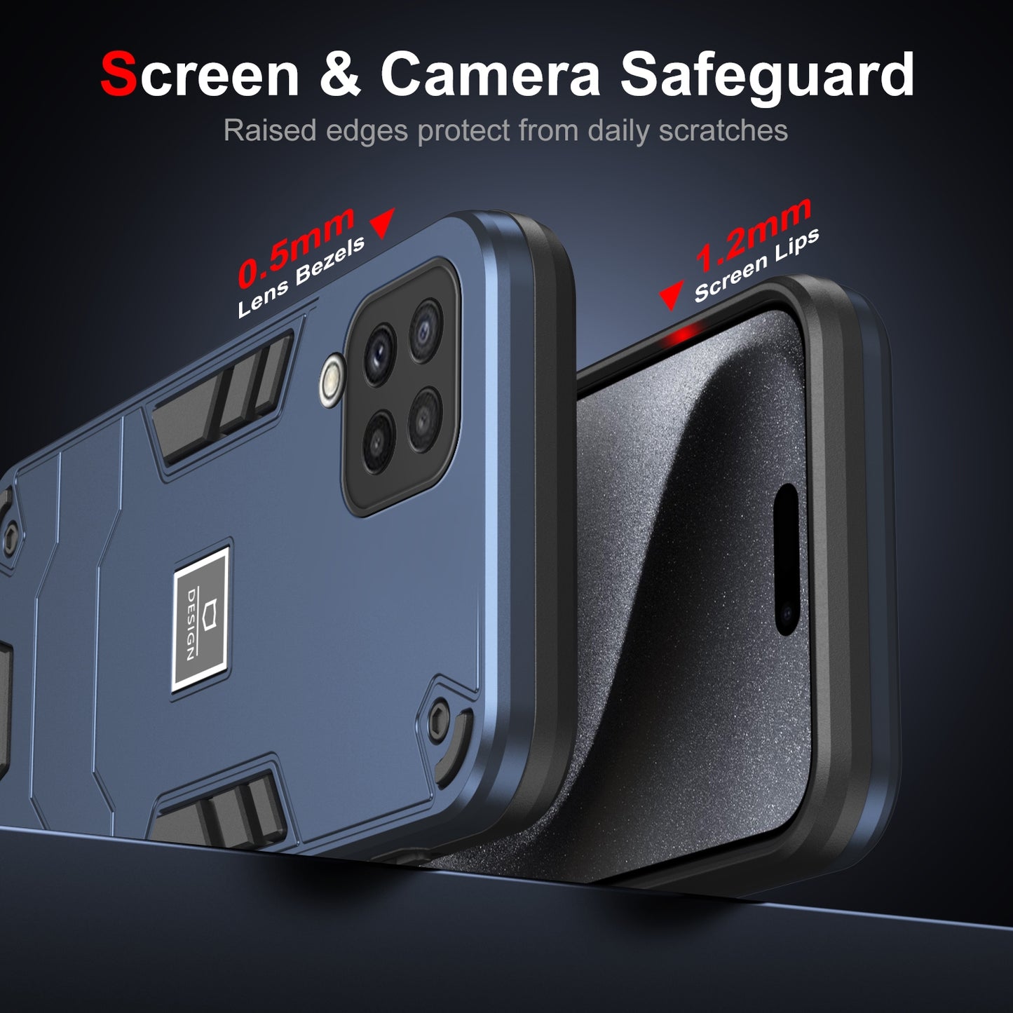 Samsung Galaxy A22 4G Shockproof Phone Case with Dual-Layer Protection, TPU+PC Material, Durable, Stylish Design & Lightweight Structure