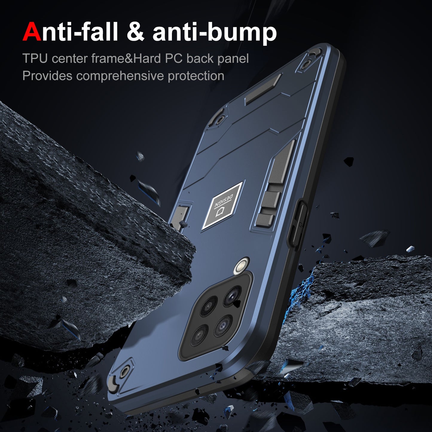 Samsung Galaxy A22 4G Shockproof Phone Case with Dual-Layer Protection, TPU+PC Material, Durable, Stylish Design & Lightweight Structure