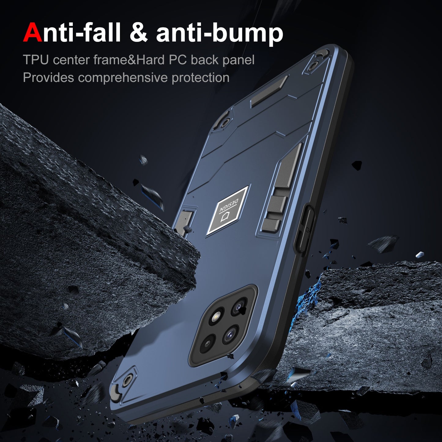 Samsung Galaxy A22 5G Shockproof Phone Case with Dual-Layer Protection, TPU+PC Material, Durable, Stylish Design & Lightweight Structure