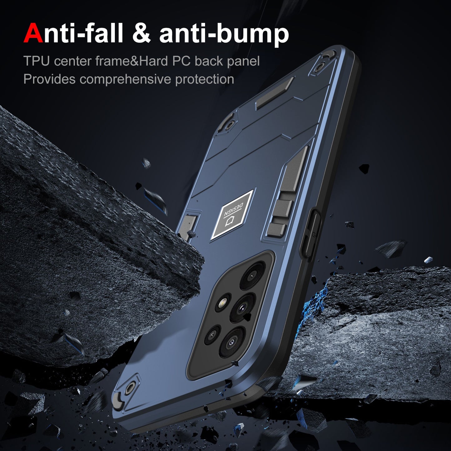 Samsung Galaxy A23 Shockproof Phone Case with Dual-Layer Protection, TPU+PC Material, Durable, Stylish Design & Lightweight Structure