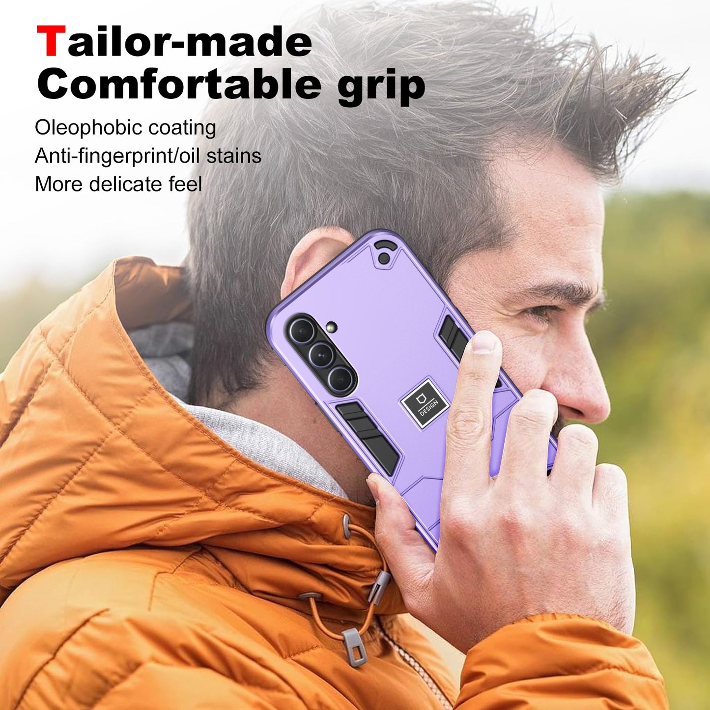 Samsung Galaxy A55 Shockproof Phone Case with Dual-Layer Protection, TPU+PC Material, Durable, Stylish Design & Lightweight Structure