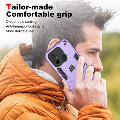 Xiaomi Redmi 12C Shockproof Phone Case with Dual-Layer Protection, TPU+PC Material, Durable, Stylish Design & Lightweight Structure