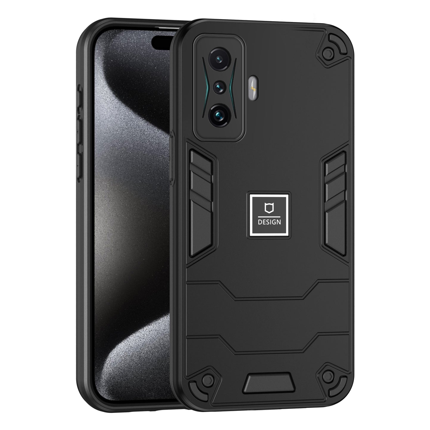 Xiaomi Redmi K50 Gaming Shockproof Phone Case with Dual-Layer Protection, TPU+PC Material, Durable, Stylish Design & Lightweight Structure