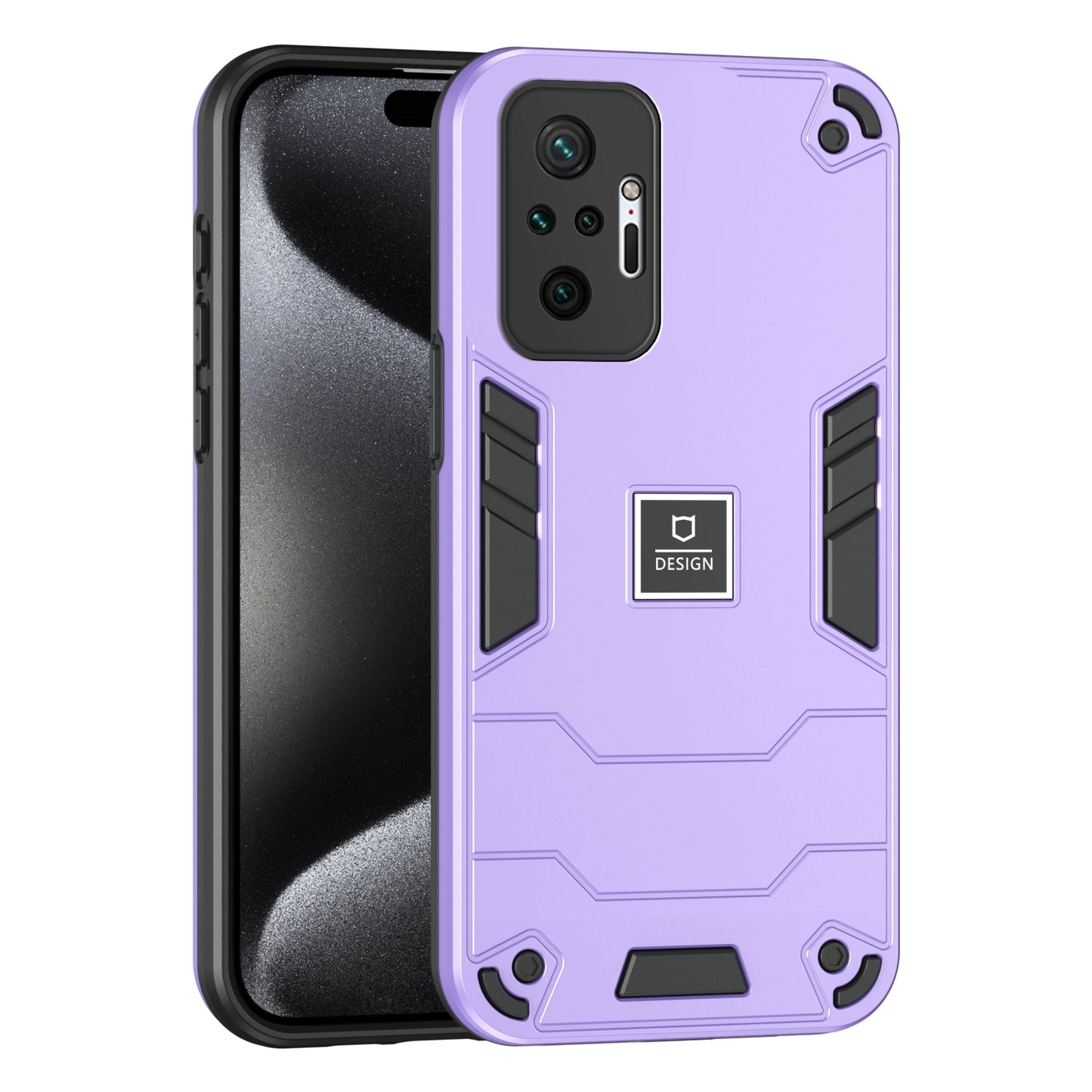 Xiaomi Redmi Note 10 Pro 4G Shockproof Phone Case with Dual-Layer Protection, TPU+PC Material, Durable, Stylish Design & Lightweight Structure