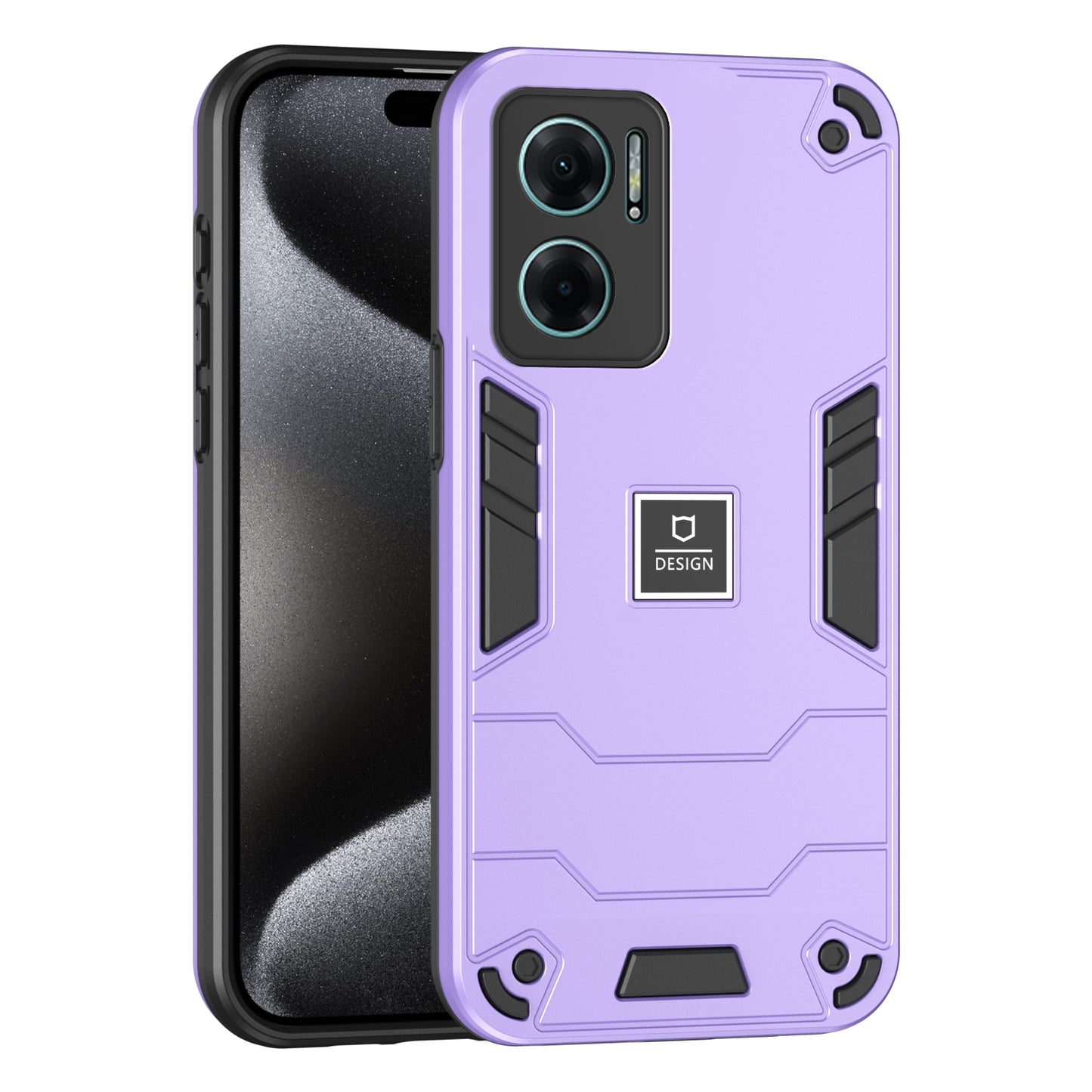 Xiaomi Redmi Note 11E Shockproof Phone Case with Dual-Layer Protection, TPU+PC Material, Durable, Stylish Design & Lightweight Structure