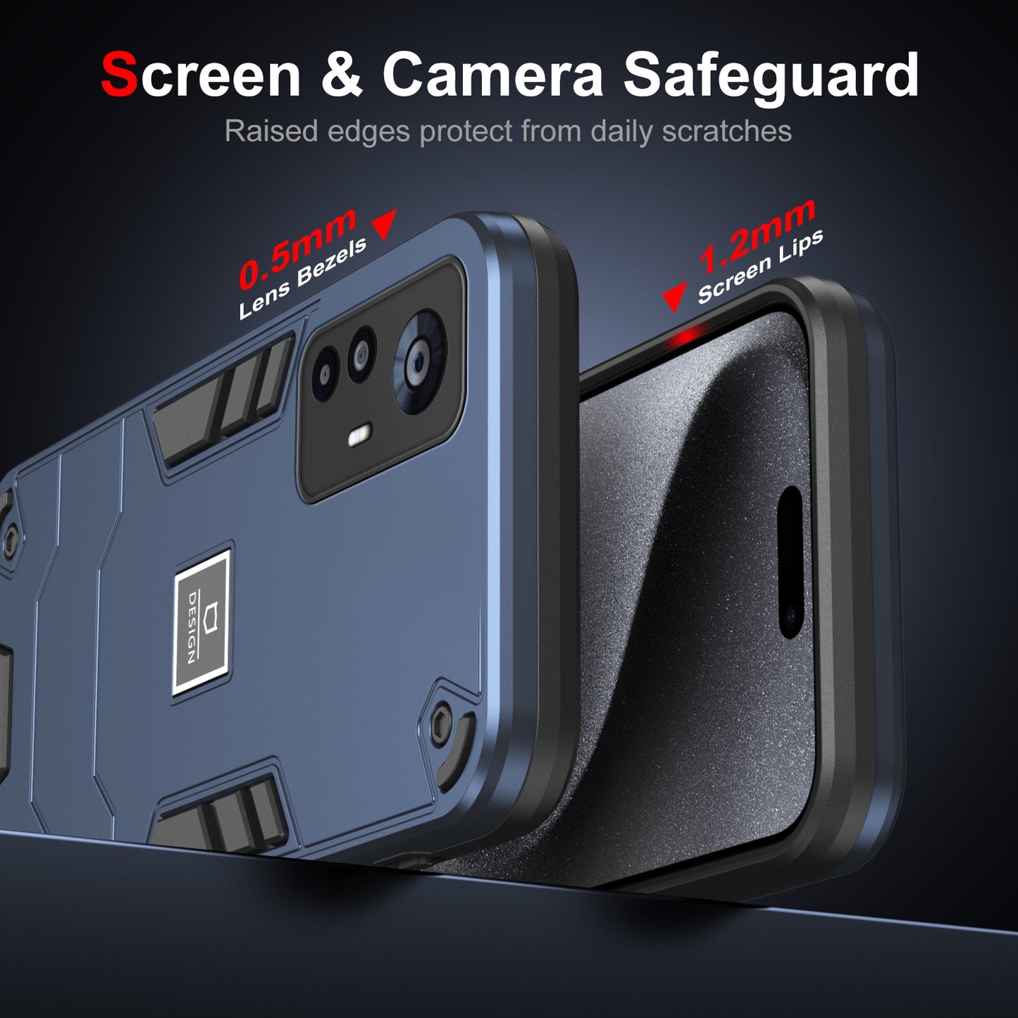 Xiaomi 12T Shockproof Phone Case with Dual-Layer Protection, TPU+PC Material, Durable, Stylish Design & Lightweight Structure