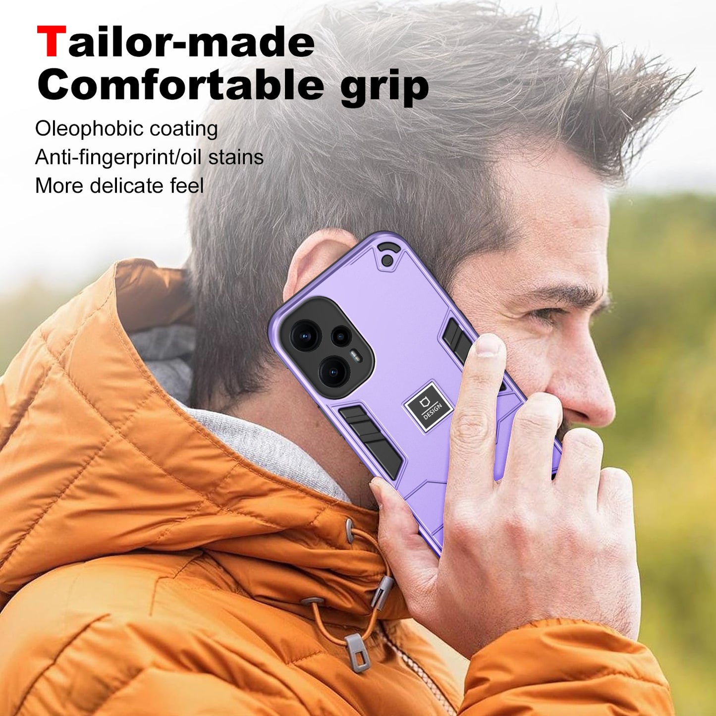 Xiaomi Poco F5 5G Shockproof Phone Case with Dual-Layer Protection, TPU+PC Material, Durable, Stylish Design & Lightweight Structure