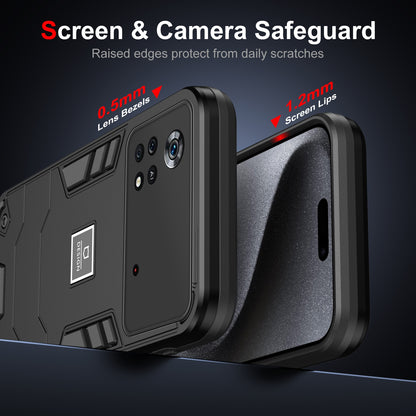 Xiaomi Poco X4 Pro 5G Shockproof Phone Case with Dual-Layer Protection, TPU+PC Material, Durable, Stylish Design & Lightweight Structure