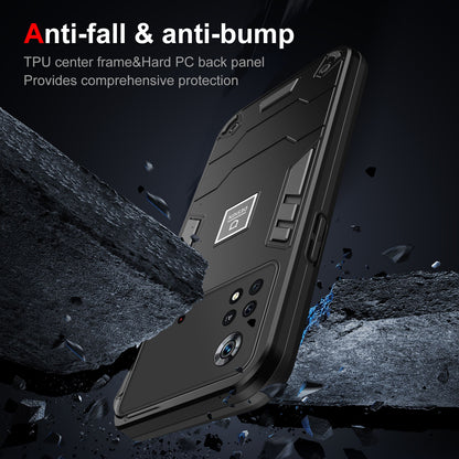 Xiaomi Poco X4 Pro 5G Shockproof Phone Case with Dual-Layer Protection, TPU+PC Material, Durable, Stylish Design & Lightweight Structure