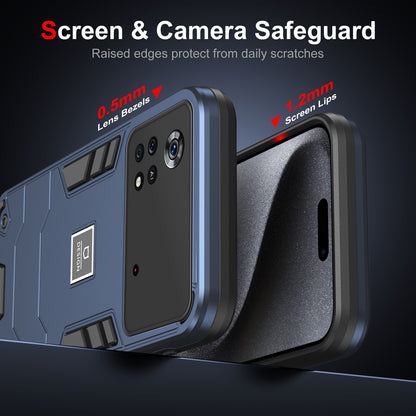 Xiaomi Poco X4 Pro 5G Shockproof Phone Case with Dual-Layer Protection, TPU+PC Material, Durable, Stylish Design & Lightweight Structure