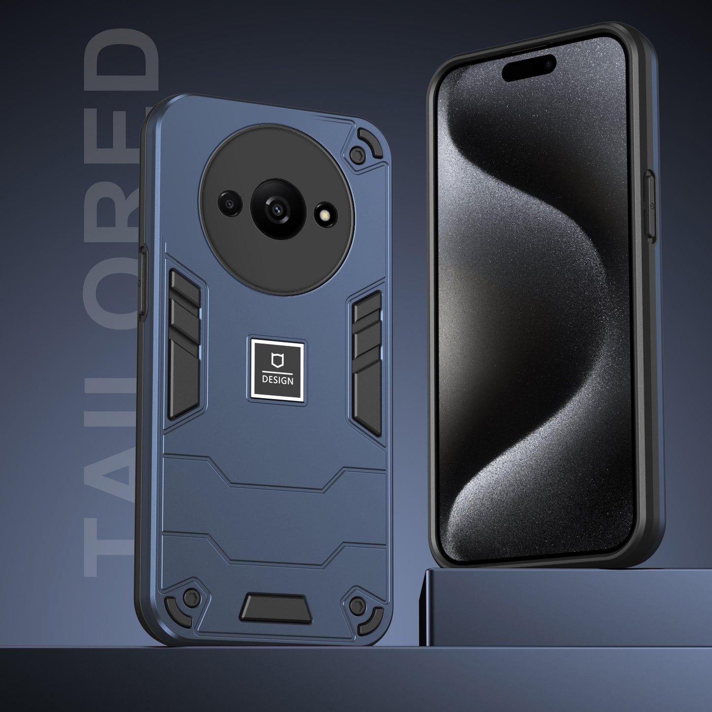 Xiaomi Redmi A3 Shockproof Phone Case with Dual-Layer Protection, TPU+PC Material, Durable, Stylish Design & Lightweight Structure