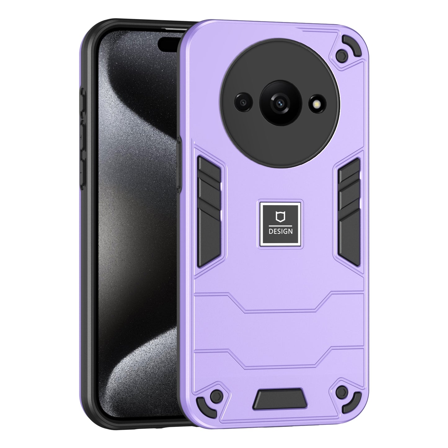 Xiaomi Redmi A3 Shockproof Phone Case with Dual-Layer Protection, TPU+PC Material, Durable, Stylish Design & Lightweight Structure