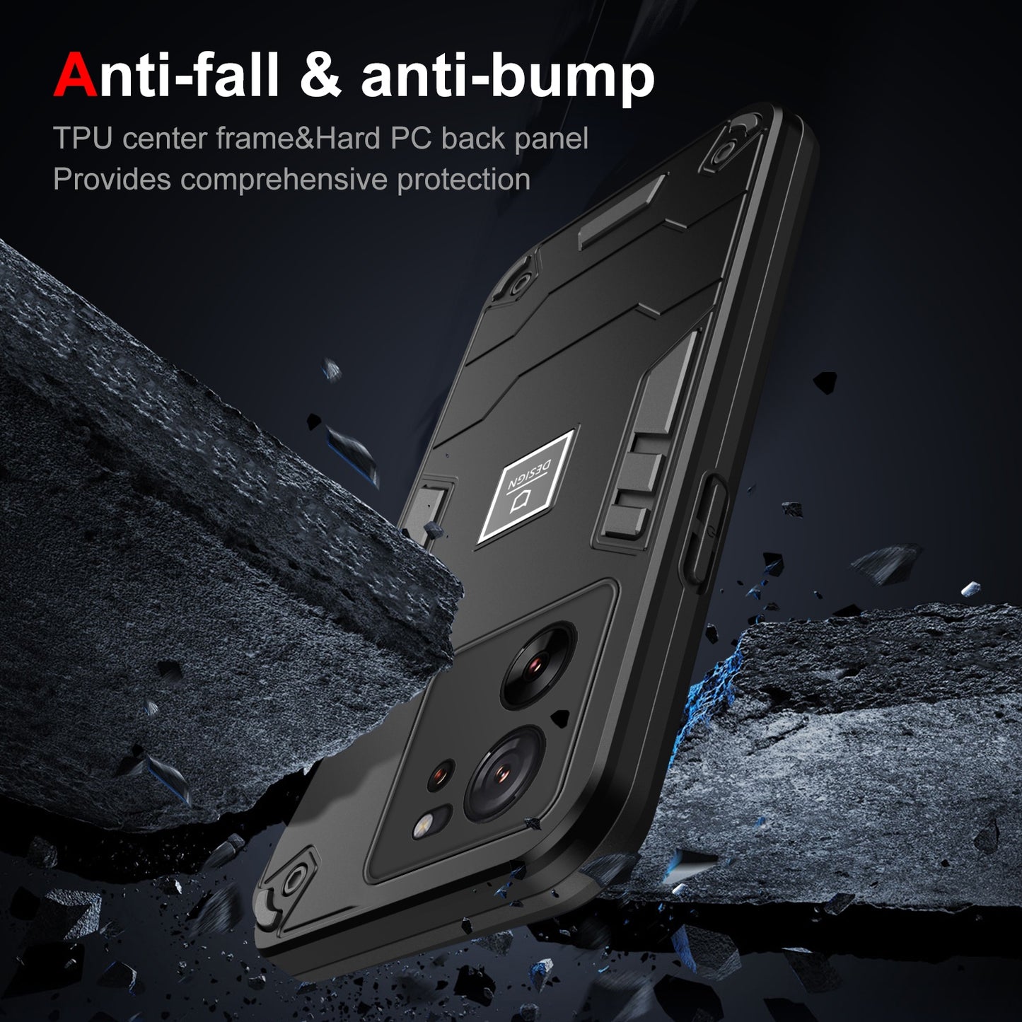 Xiaomi 13T Shockproof Phone Case with Dual-Layer Protection, TPU+PC Material, Durable, Stylish Design & Lightweight Structure