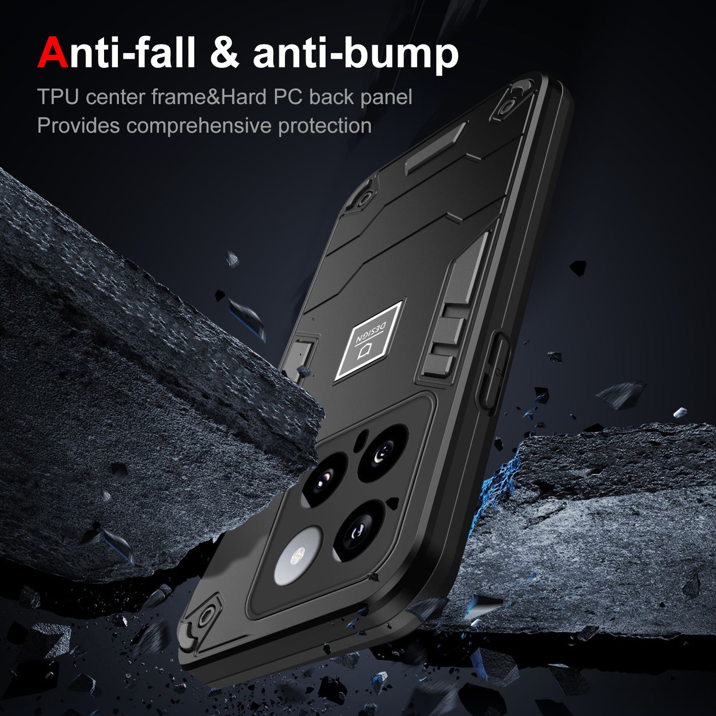 Xiaomi 14 Shockproof Phone Case with Dual-Layer Protection, TPU+PC Material, Durable, Stylish Design & Lightweight Structure