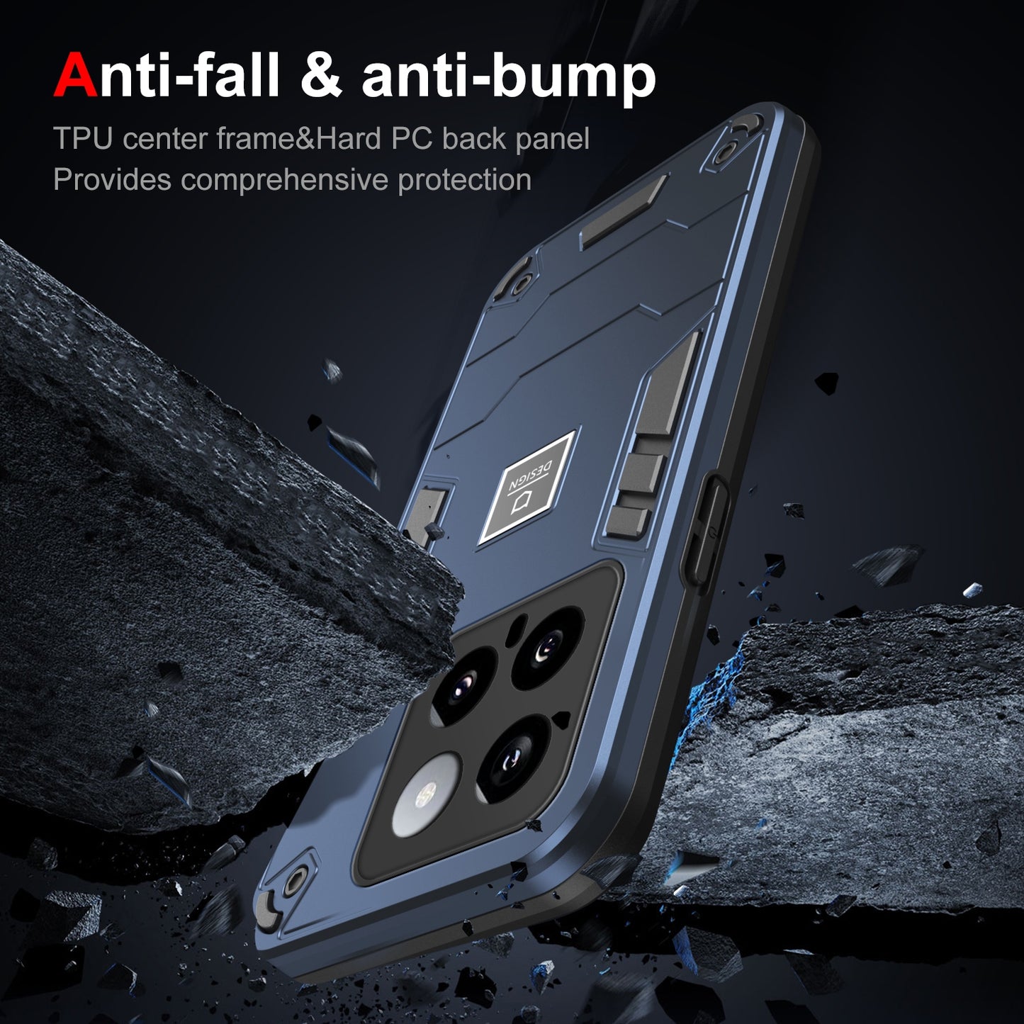 Xiaomi 14 Shockproof Phone Case with Dual-Layer Protection, TPU+PC Material, Durable, Stylish Design & Lightweight Structure