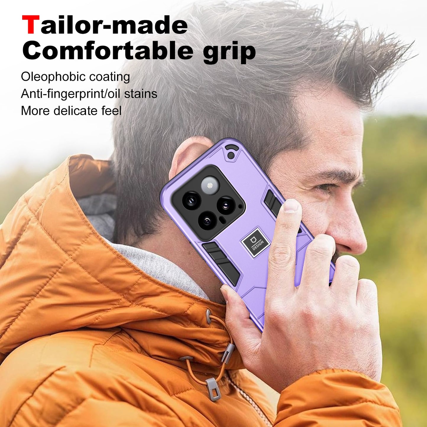 Xiaomi 14 Shockproof Phone Case with Dual-Layer Protection, TPU+PC Material, Durable, Stylish Design & Lightweight Structure