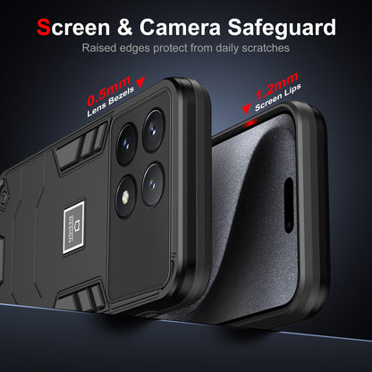 Xiaomi Poco X6 Pro 5G Shockproof Phone Case with Dual-Layer Protection, TPU+PC Material, Durable, Stylish Design & Lightweight Structure