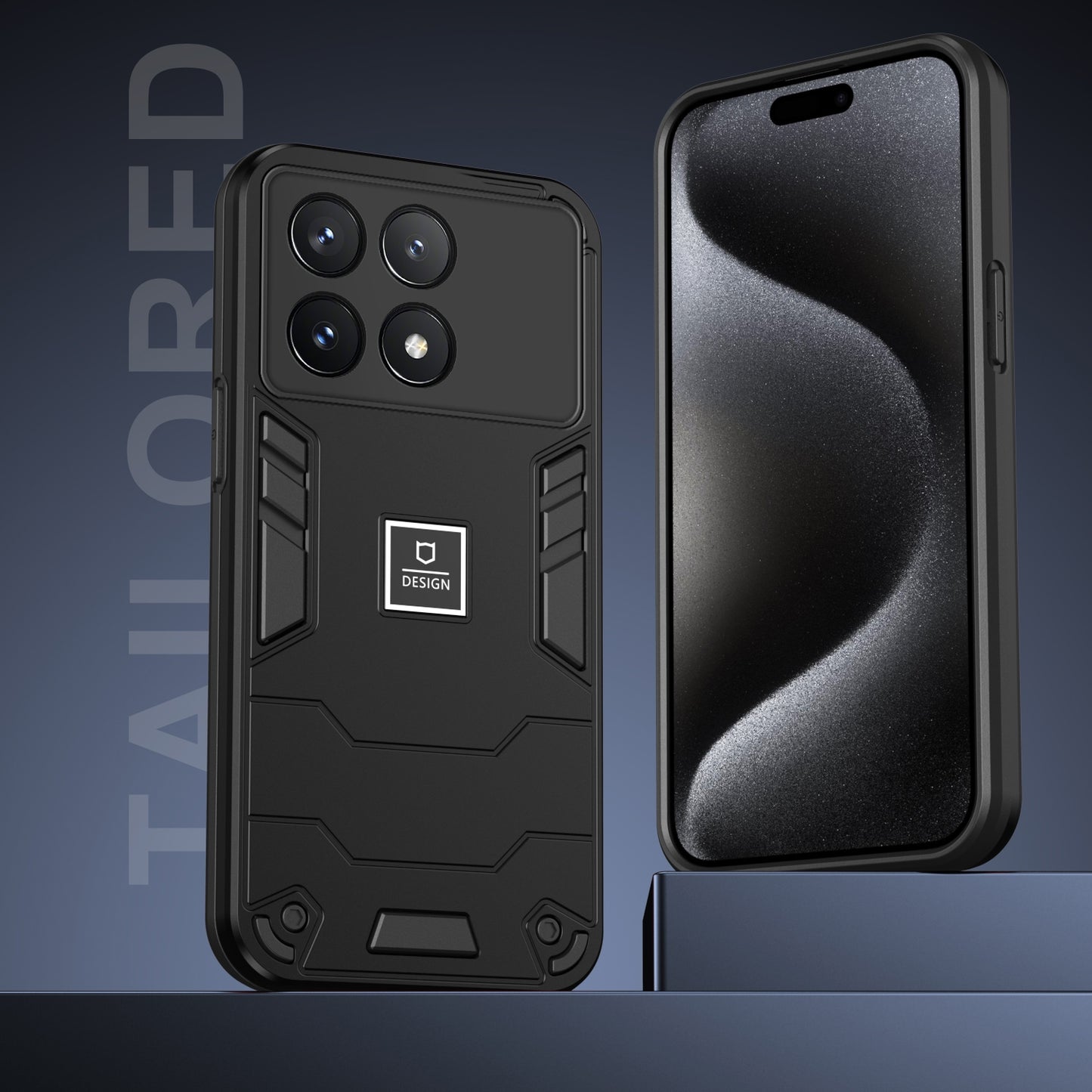 Xiaomi Poco X6 Pro 5G Shockproof Phone Case with Dual-Layer Protection, TPU+PC Material, Durable, Stylish Design & Lightweight Structure