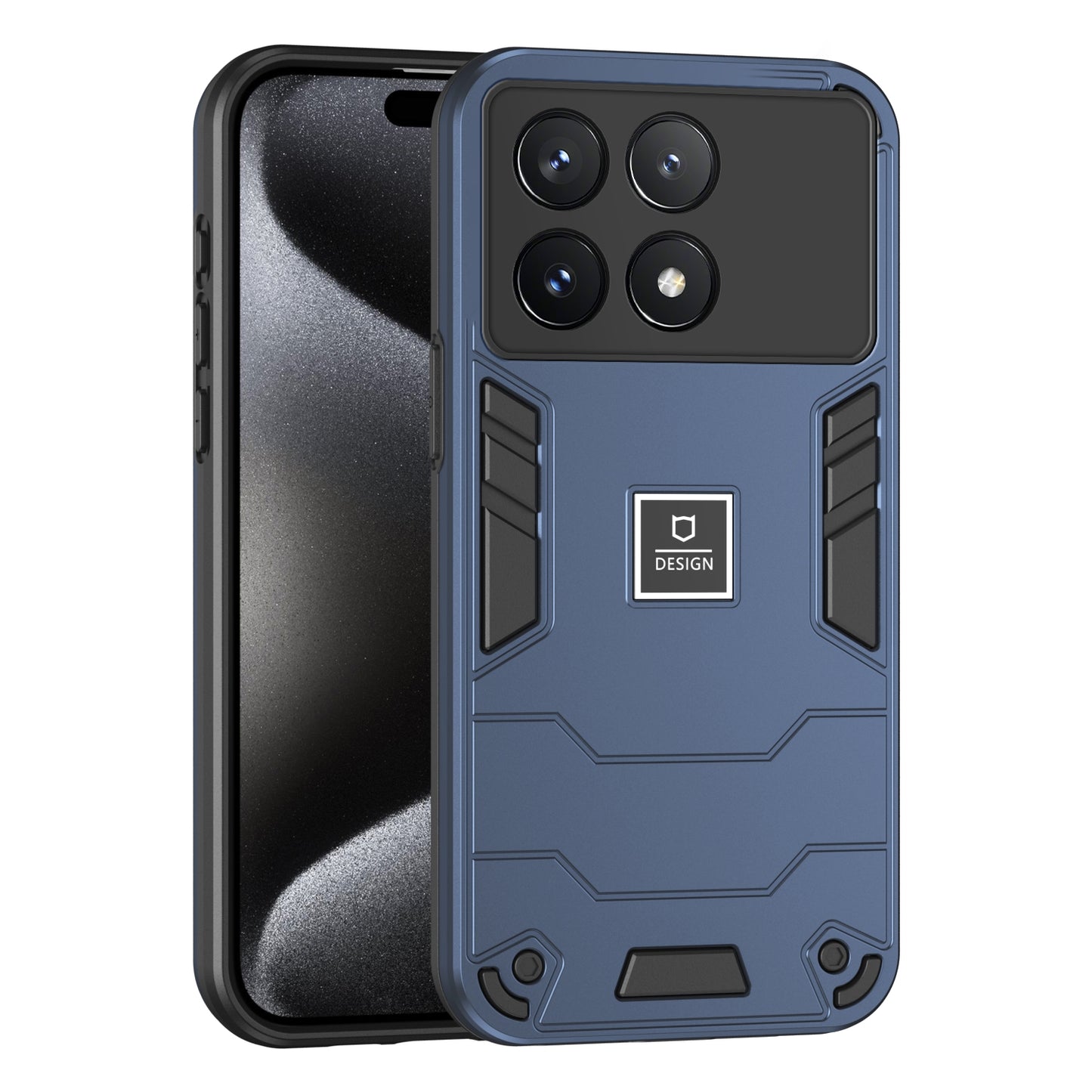 Xiaomi Poco X6 Pro 5G Shockproof Phone Case with Dual-Layer Protection, TPU+PC Material, Durable, Stylish Design & Lightweight Structure