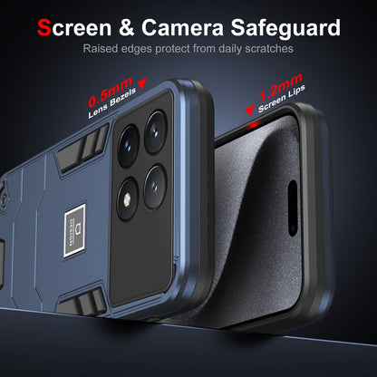 Xiaomi Poco X6 Pro 5G Shockproof Phone Case with Dual-Layer Protection, TPU+PC Material, Durable, Stylish Design & Lightweight Structure