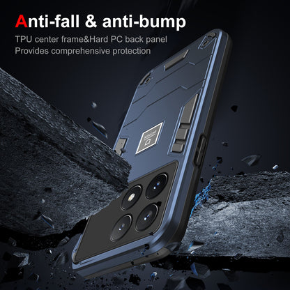 Xiaomi Poco X6 Pro 5G Shockproof Phone Case with Dual-Layer Protection, TPU+PC Material, Durable, Stylish Design & Lightweight Structure