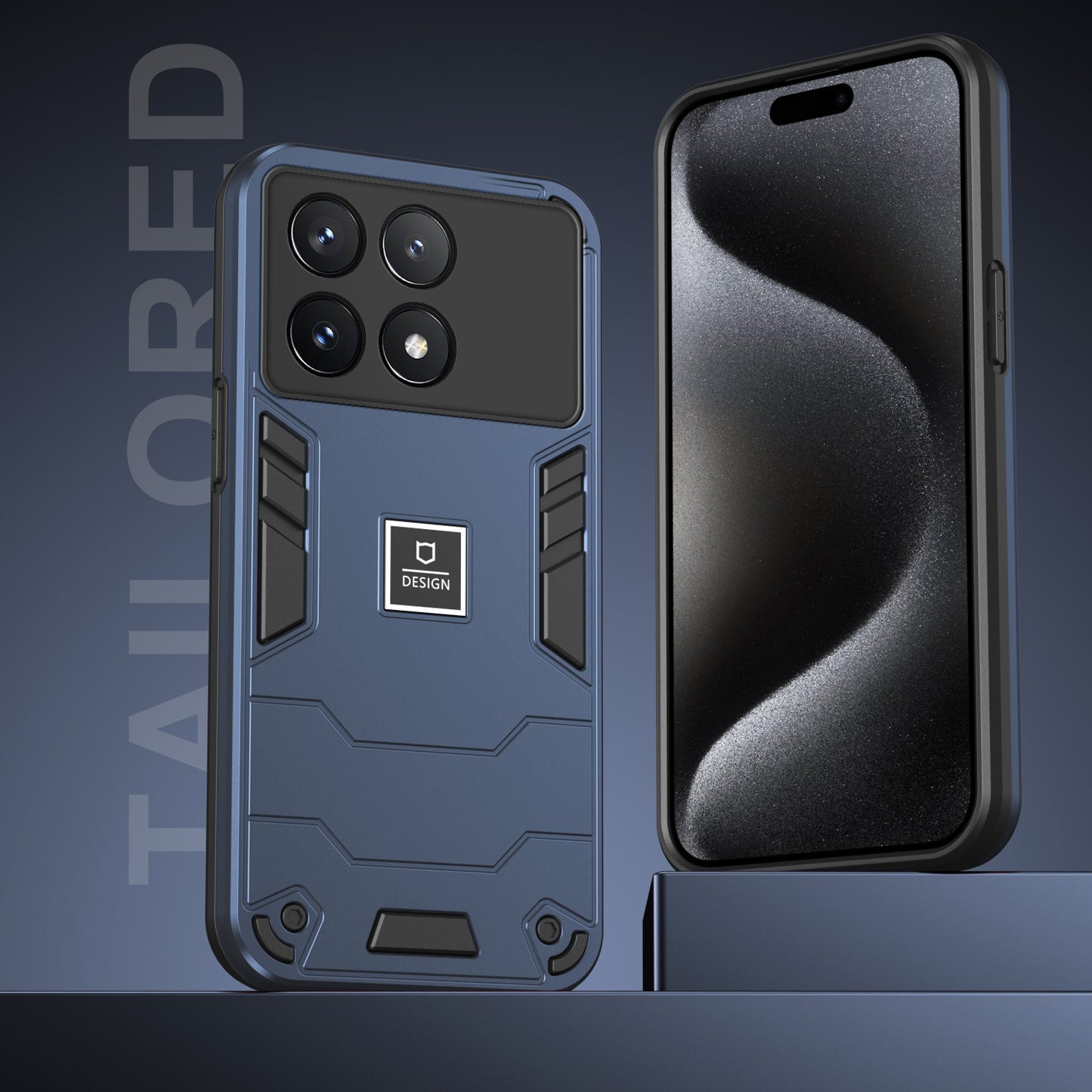 Xiaomi Poco X6 Pro 5G Shockproof Phone Case with Dual-Layer Protection, TPU+PC Material, Durable, Stylish Design & Lightweight Structure