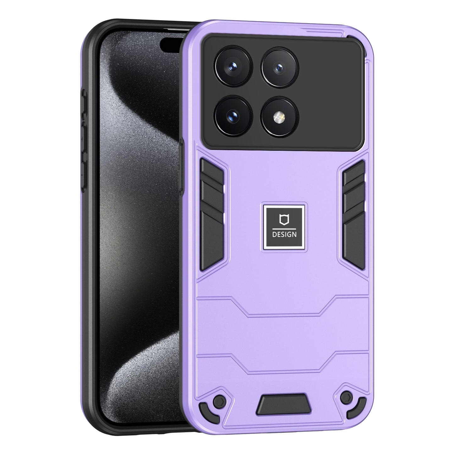 Xiaomi Poco X6 Pro 5G Shockproof Phone Case with Dual-Layer Protection, TPU+PC Material, Durable, Stylish Design & Lightweight Structure